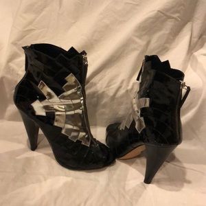 Giuseppe for Thakoon mirror mosaic ankle boot Sz39